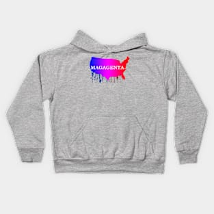 MAGAGENTA White Wording on Map Kids Hoodie